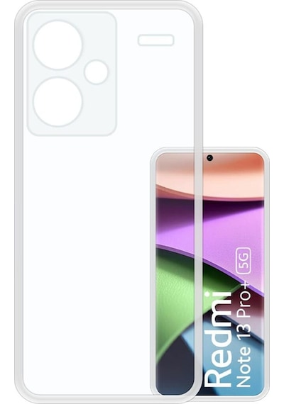 Xiaomi Redmi Note 13 Pro Plus 5g Uyumlu Kılıf Şeffaf Kamera Korumalı Esnek Silikon Telefon Kılıfı