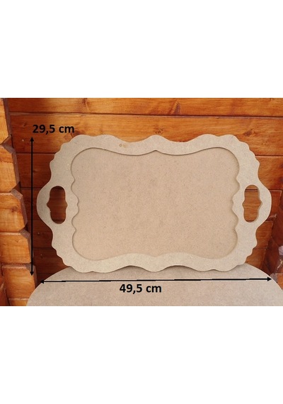 Ham Ahşap Oymalı Tepsi