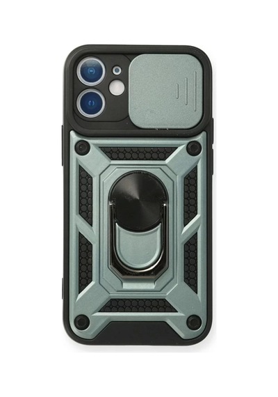 Newface Apple iPhone Uyumlu  12 Kılıf Pars Lens Yüzüklü Silikon