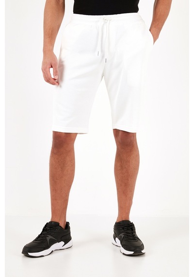 Buratti Pamuklu Belden Bağlamalı Cepli Regular Fit Erkek Short 5908042 Ekru