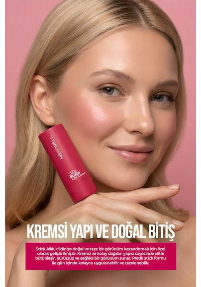 New Well  Stick Blush Tone Touch Red Route 06 Stick Allık 004