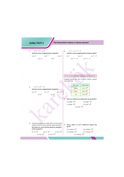 Karekök Yayınları 9.sınıf Matematik Soru Bankası 2025-2026 Yeni