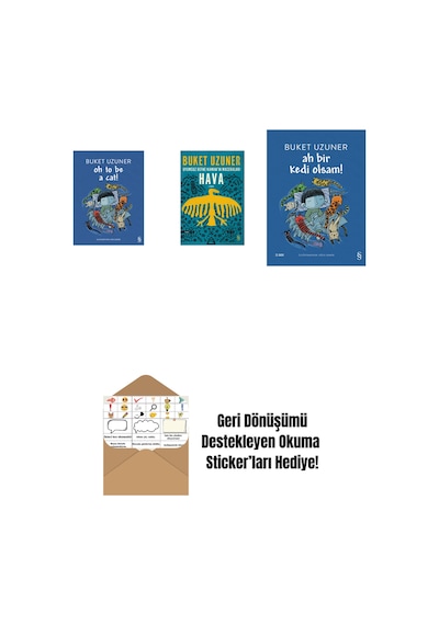 Oh To Be A Cat + Uyumsuz Defne Kaman'ın Maceraları - Hava + Ah Bir Kedi Olsam + Okuma Sticker'ları