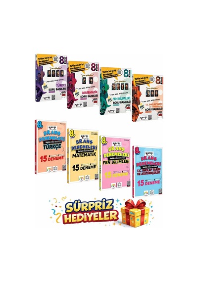 Ders Arkadaşım 8.sınıf Son Tur Soru Bankası Ve Branş Denemeleri Full Set 8 Kitap