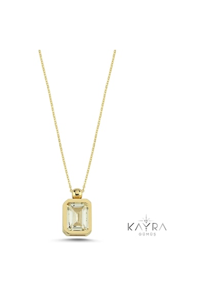 Topaz Taşlı Gümüş Kolye Gm04 Gümüş