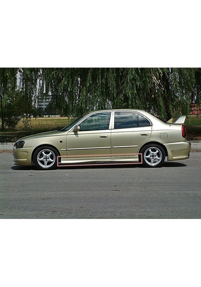 Hyundai Accent Milenyum Marşpiyel Sağ Sol Takım Fiberglass Boyasız