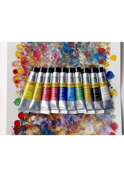 Winsor & Newton 2190605 Galeria Akrilik Boya Seti, Çok Renkli, 10 Renkli Ba Lang Ç Seti, 12 Mililitre 0,15 L