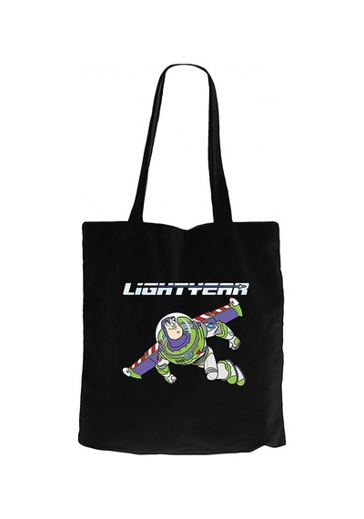 Lightyear Flying Siyah Kanvas Bez Çanta Siyah