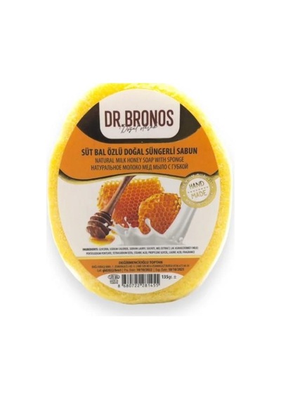 Dr. Bronos Süt Bal Özlü Doğal Süngerli Sabun 135 Gr