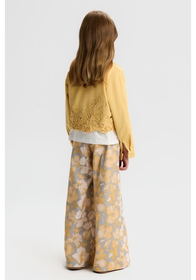 Nk Kids Kız Çocuk Bahar Pantolon Nk-51304 Sarı