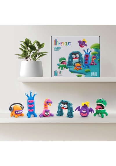 Hey Clay Yaratıcı Kil Seti - Aliens