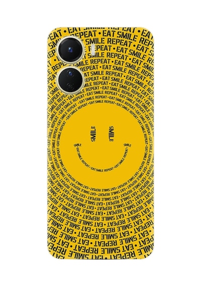 Vivo Y16 Kılıf Resimli Desenli Silikon Platinium Series Smile 1862