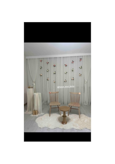 Mantar Sehpa Organize Model Ahşap