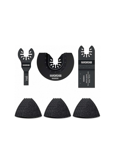 Worx Wa5099 18 Parça Universal Metal, Ahşap Kesme Ve Zımpara Kâğıdı Aksesuar Seti Fr Wa5099