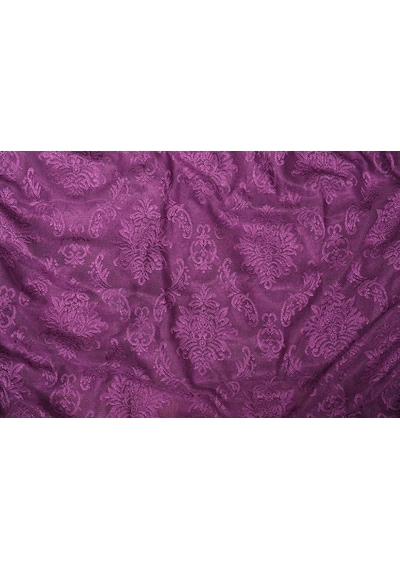 Damaks Mor Hazır Dikilmiş Pileli Fon Perde 75x260 Cm