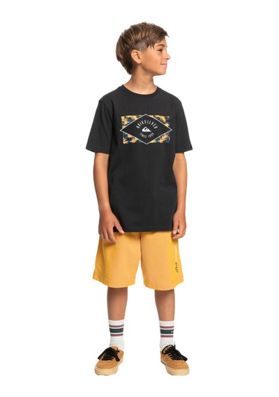 Quiksilver Circled Line Erkek Çocuk Tişört Siyah