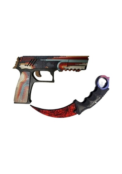 Ahşap Cs-go P250 Set Oyuncak