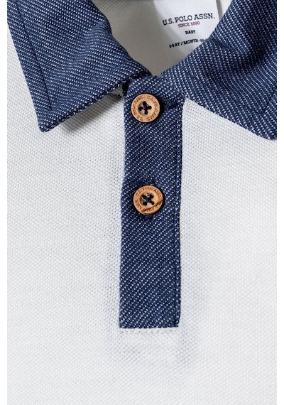 U.S. Polo Assn. Erkek Bebek 2 Li Şort T-şhirt Takım Beyaz-2258 beyaz