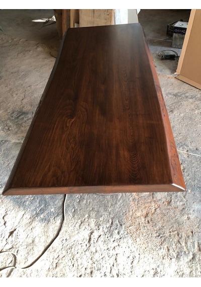 Bintaşmobilya Doğal Gürgen Ağacı Kütük Masa Üstü Tablası 70X140.Cm
