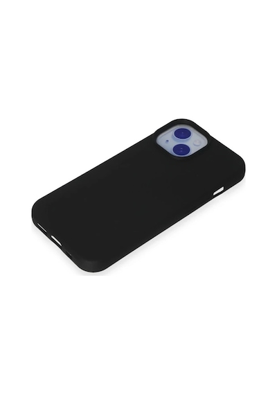 Apple Uyumlu iPhone 15 Kılıf Nano İçi Kadife Silikon - Siyah