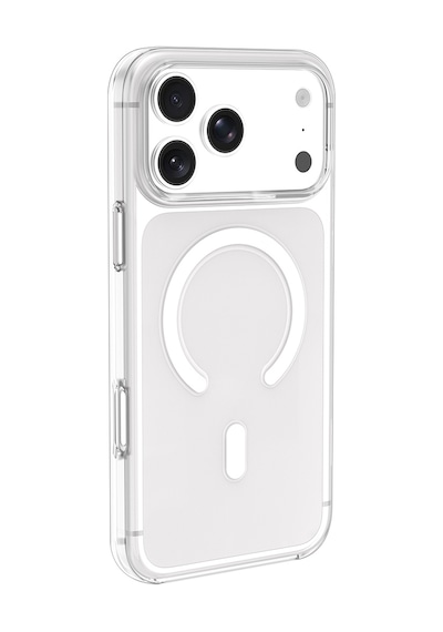 Apple Uyumlu iPhone 17 Pro Max Kılıf Mkst Wireless Şarj Özellikli Şeffaf Kapak - Şeffaf Şeffaf