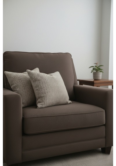 Chevron Bohem Dekoratif Punch Yastık Kırlent Kılıfı 45x45 Kahverengi 45 x 45