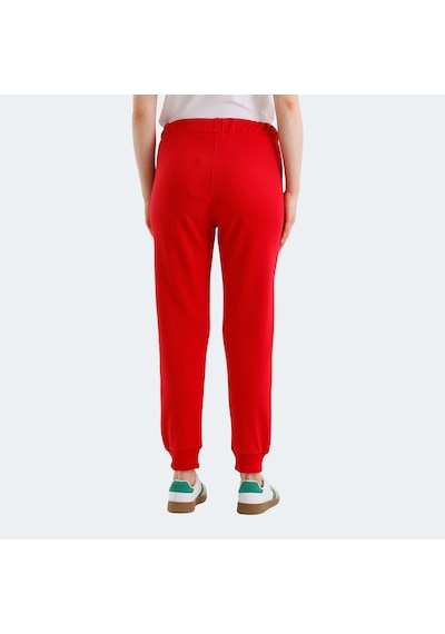 Slazenger VETERAN Kadın Cepli Kırmızı Eşofman Altı