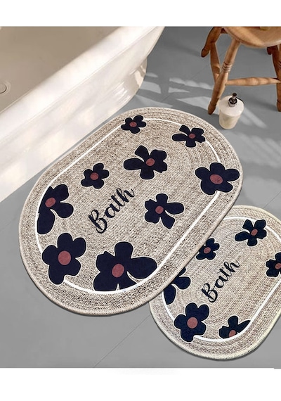 Moole Bej 2'li Set Banyo Paspası Djt Renkli