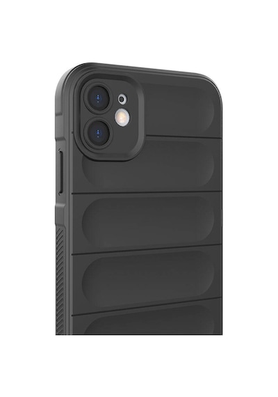 Zore İphone 11 Kılıf Esnek Tpu Oyuklu Arka Yüzey Tasarımlı Ogaa Etnik Silikon Kapak - Siyah