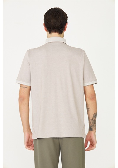 Bej Polo Yaka T-shirt Bej