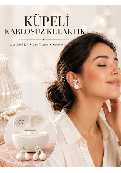 Küpeli Kablosuz Kulaklık Yeni Nesil Bluetooth Teknolojisi