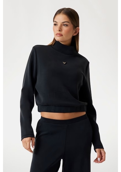 Guess Olympe Modal Karışımlı Kadın Sweatshirt V4yq05kcay2 Siyah