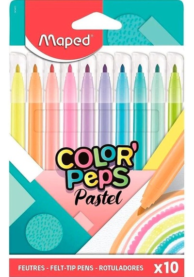 Pastel Renk 10'lu Keçeli Kalem 845469 Karışık