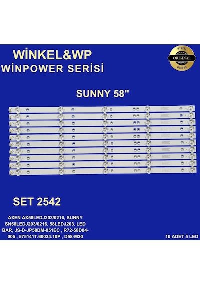 Lcd Led-2542 Takım10 Lu-ax58ledj203-sn58ledj203- Es-3229-winkel