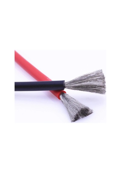 Awg Silikon Kablo 8-10-12-14 Awg 10 Awg 1 Metre-Siyah
