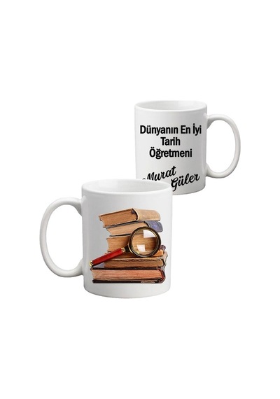 Öğretmenler Günü Hediyesi Tarih Öğretmeni Isimli Kupa Bardak
