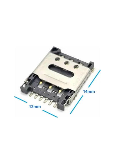 Nano Sim Kart Soket Micro 6 Pin Açılabilir Kilitli Kapak Gsm Akıllı Saat Apple Uyumlu iPhone Cep Telefonu