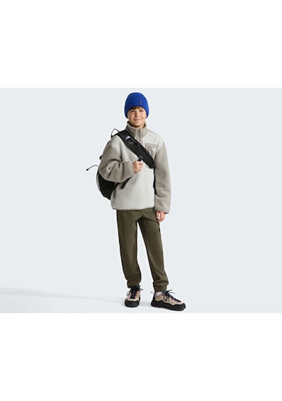 The North Face Teen Yumıorı 1/4 Zıp Jacket Çocuk Outdoor Çeyrek Fermuarlı Polar Üst Nf0a8j61p481 Gri