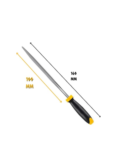 Sgs Saplı Mini Eğe Seti Ahşap Ve Metal 4 X 160 Mm. - 6 Farklı Parça