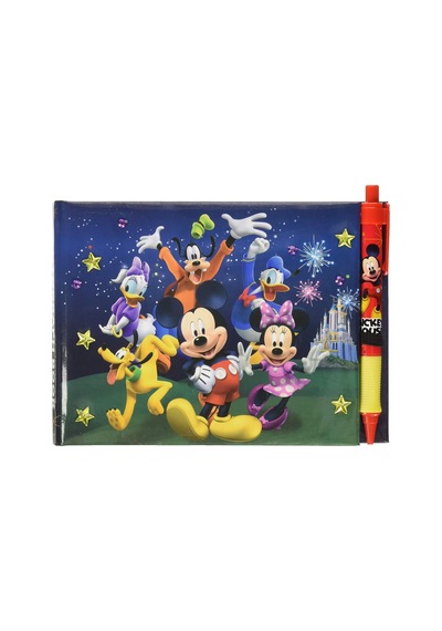 Lexroo 85231 Mickey Ve Arkadaşları Kalemli Deluxe İmza Kitabı Çok Renkli