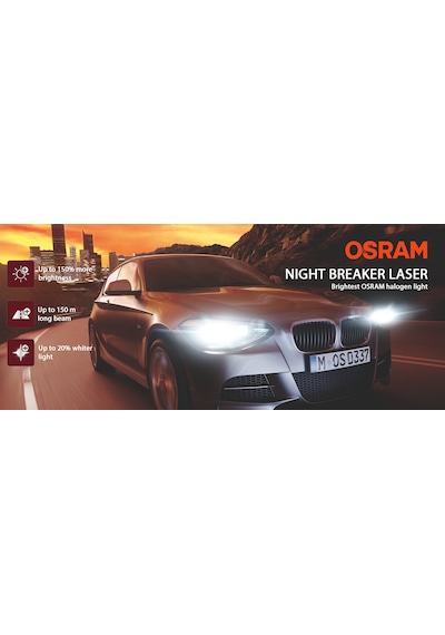 Osram H7 Night Breaker Laser %150 Fazla Işık