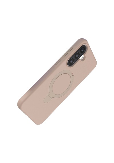 Samsung Galaxy A26 Regal Magsafe Standlı Kapak - Çöl Titanyum 0.2M-Çok Renkli