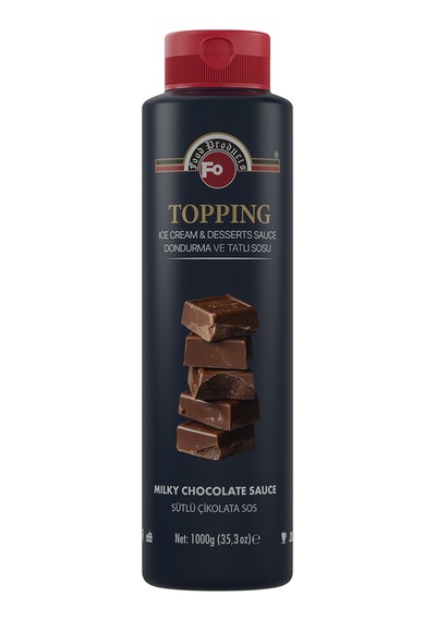 Sütlü Çikolatalı Topping Dondurma Sosu 1 Kg
