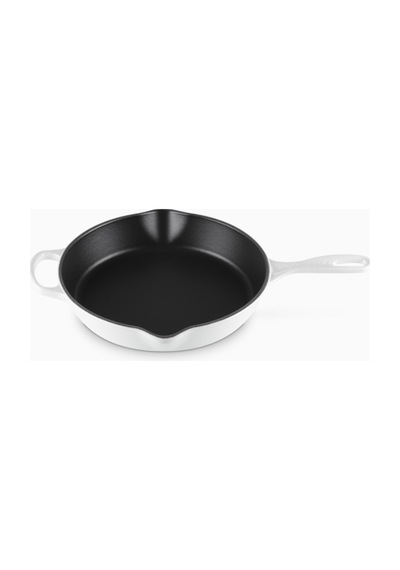 Le Creuset Profesyonel Servis Yüksek Döküm Tava 26 Cm Beyaz