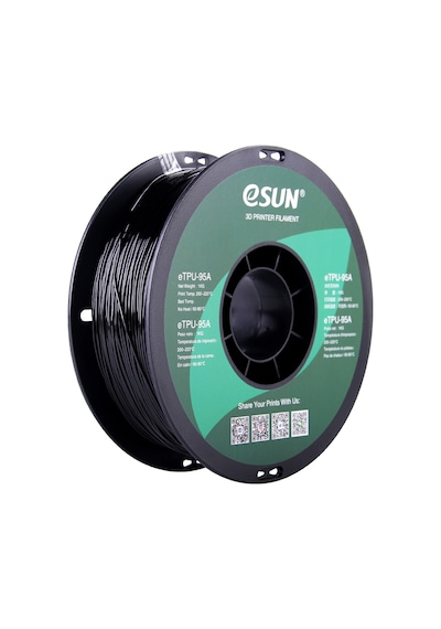 eSUN 1.75 MM eTPU-95A Siyah Filament 1 KG