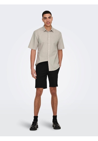 Only & Sons Onsmark Shorts 0209 Noos Erkek Şort-26606 Siyah