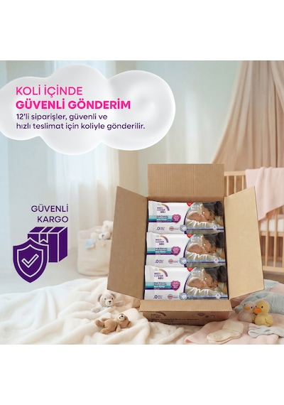 Med-cover Baby Pişik Önleyici Bakım Mendili Kese Formu 8'li x 12 Avantaj Paketi