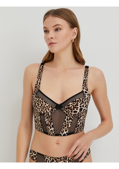 Koton Bralet Sütyen Leopar Desenli Balenli Kapsız Dolgusuz Siyah Desenli 4wlk10180mk 4WLK10180MK9D9 Siyah Koton Bralet Sütyen Leopar Desenli Balenli Kapsız Dolgusuz Siyah Desenli 4wlk10180mk 4WLK10180MK9D9 Siyah