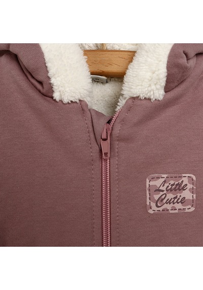Bebbek Little Cutie Welsoft Detaylı Yelek Leylak