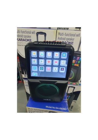 Android Tablet Ekranlı Bluetooth Hoparlör Şarjlı Taşınabilir Ses Sistemi